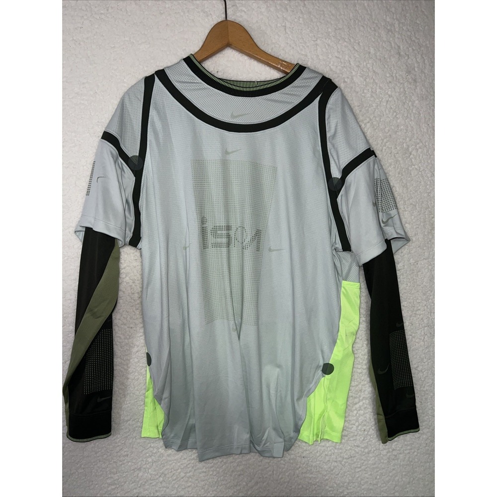 Nike ISPA Long Sleeve Top Alligator Flyknit Hypebeast Men's Sz L (FB2705 034)